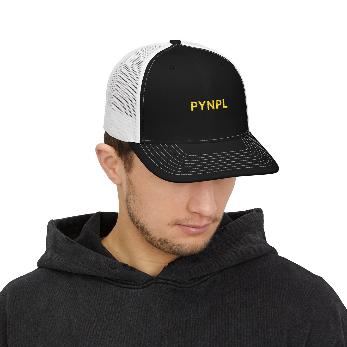 PYNPL Signature Embroidered Snapback Trucker Cap