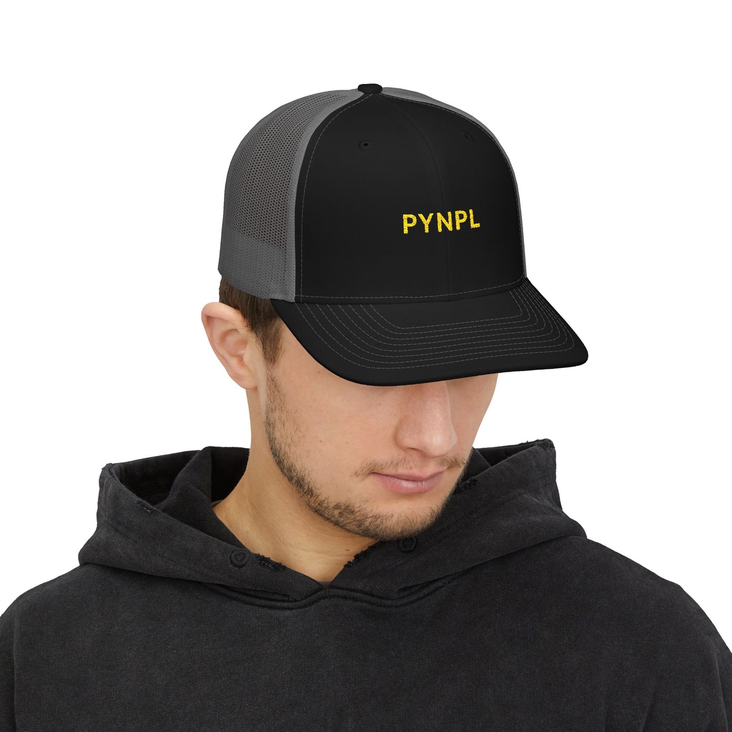 PYNPL Signature Embroidered Snapback Trucker Cap