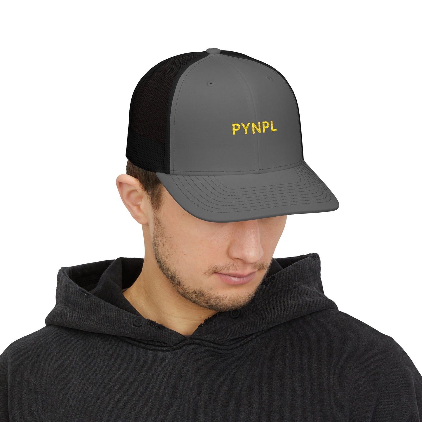 PYNPL Signature Embroidered Snapback Trucker Cap
