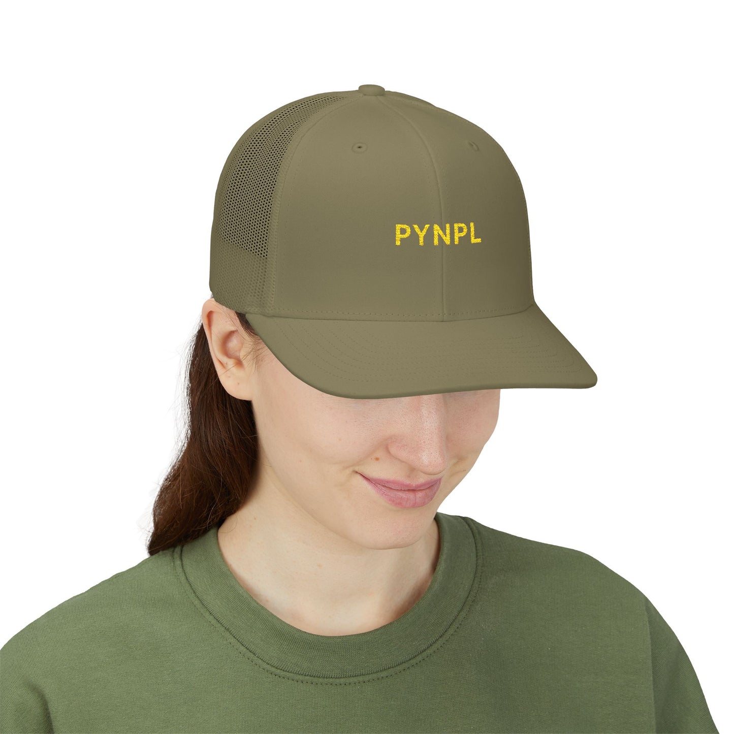 PYNPL Signature Embroidered Snapback Trucker Cap