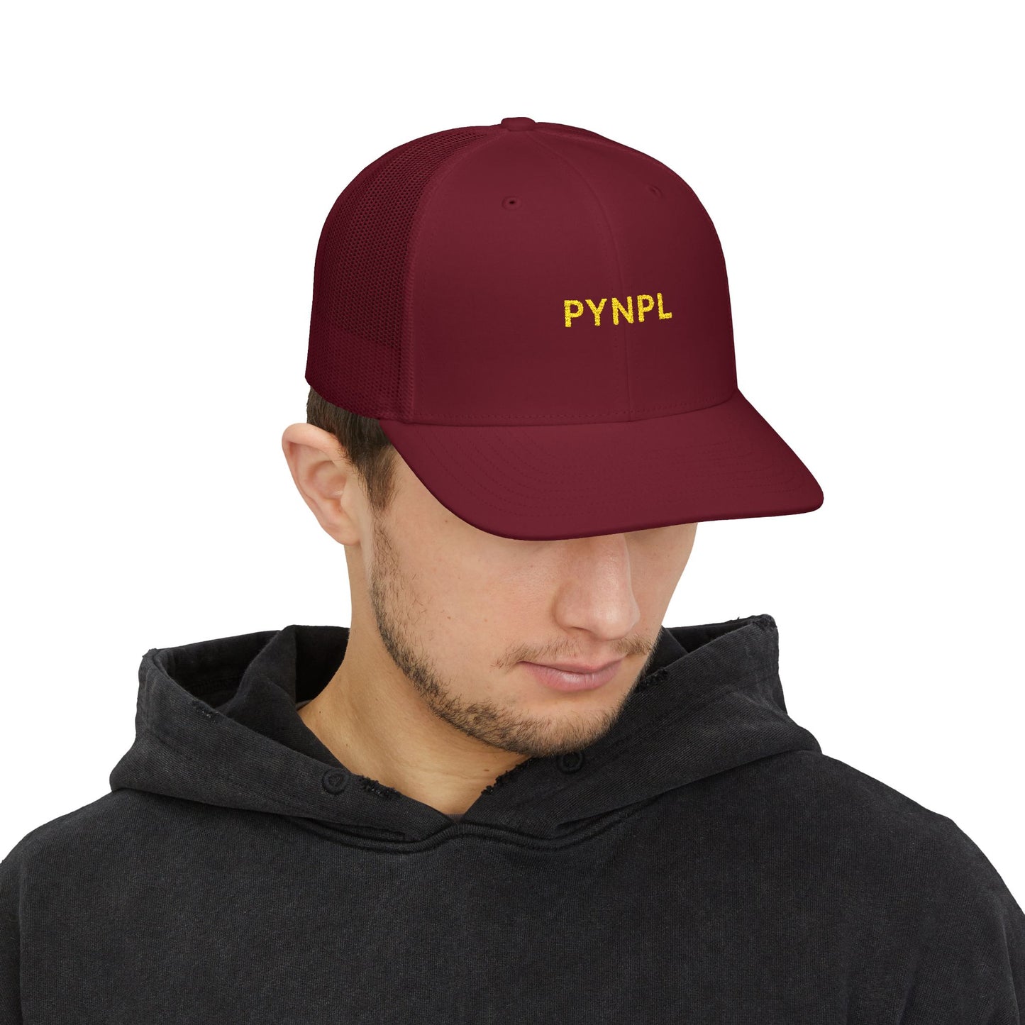 PYNPL Signature Embroidered Snapback Trucker Cap