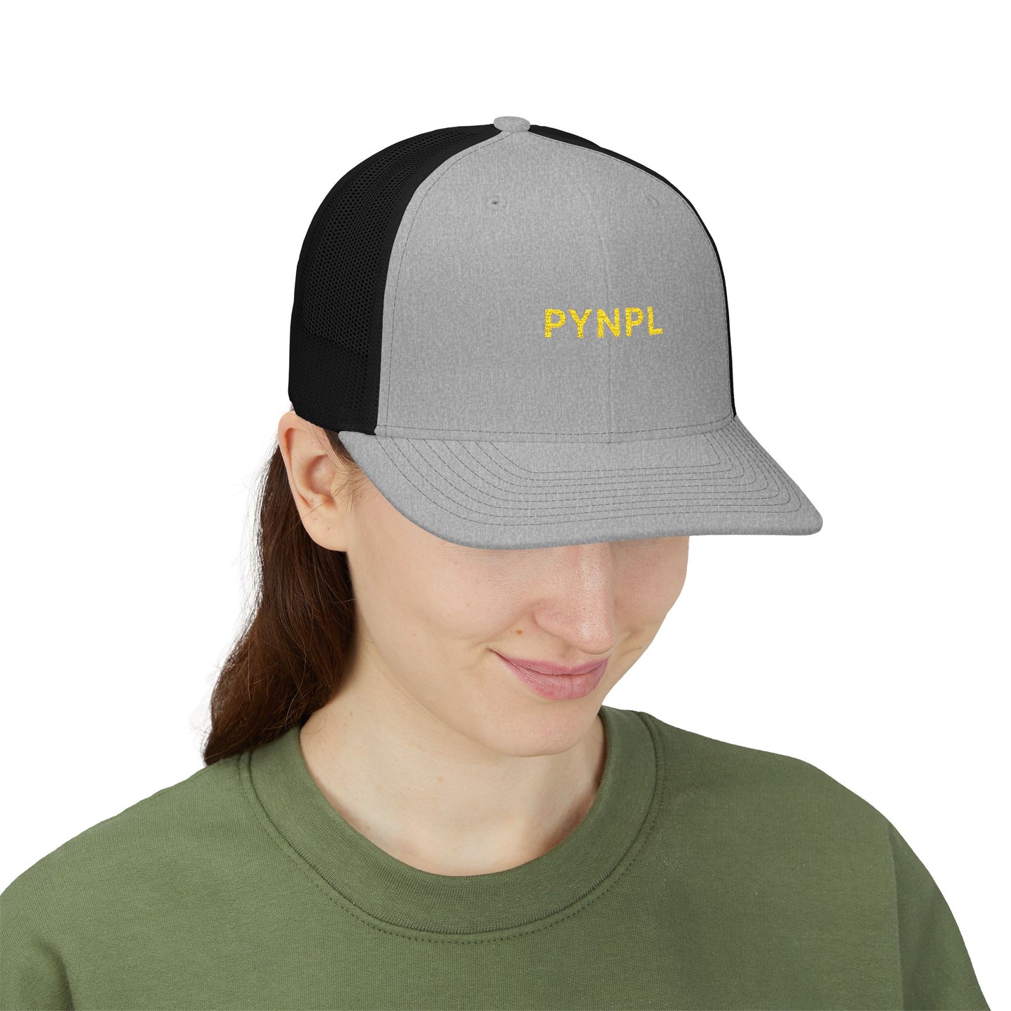 PYNPL Signature Embroidered Snapback Trucker Cap