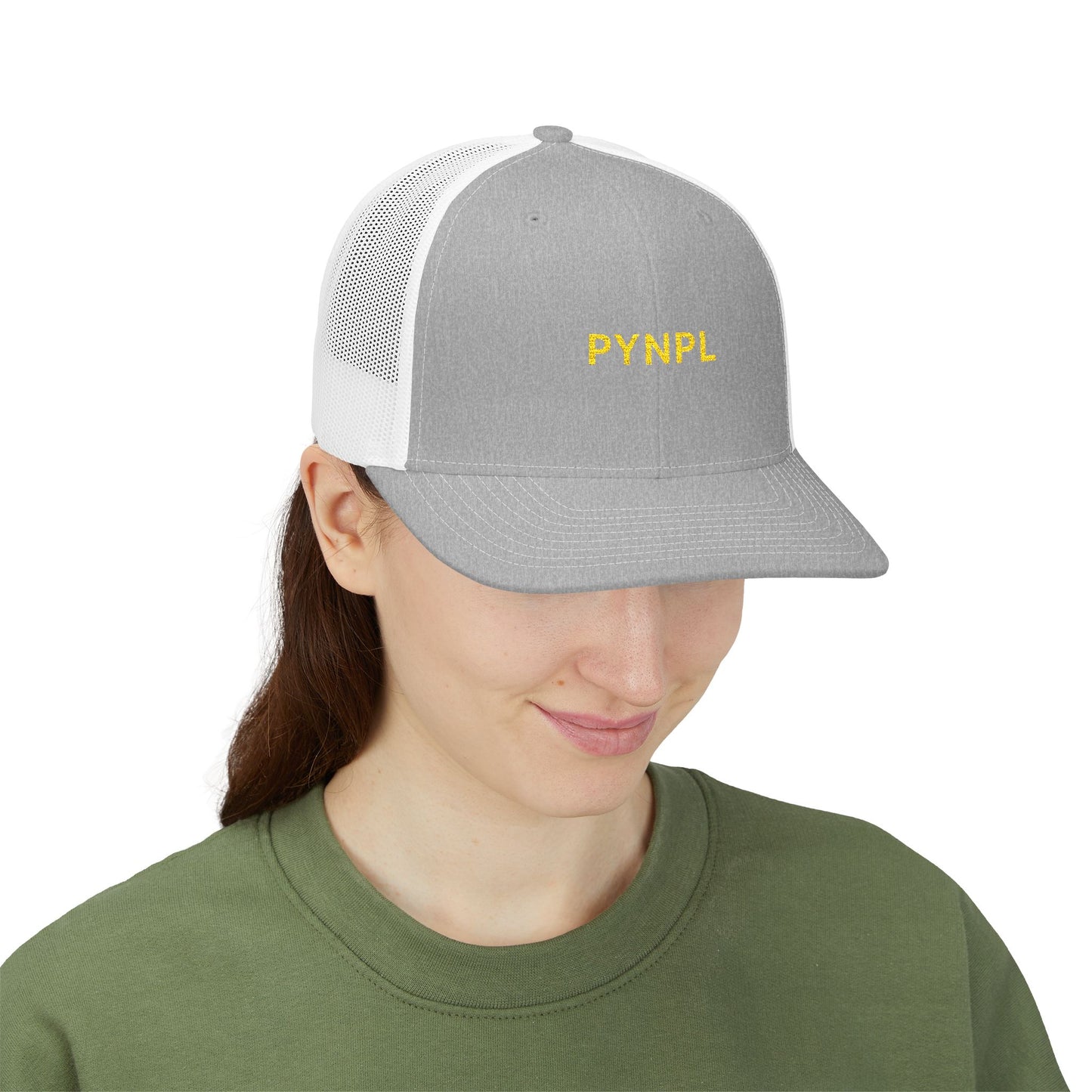 PYNPL Signature Embroidered Snapback Trucker Cap
