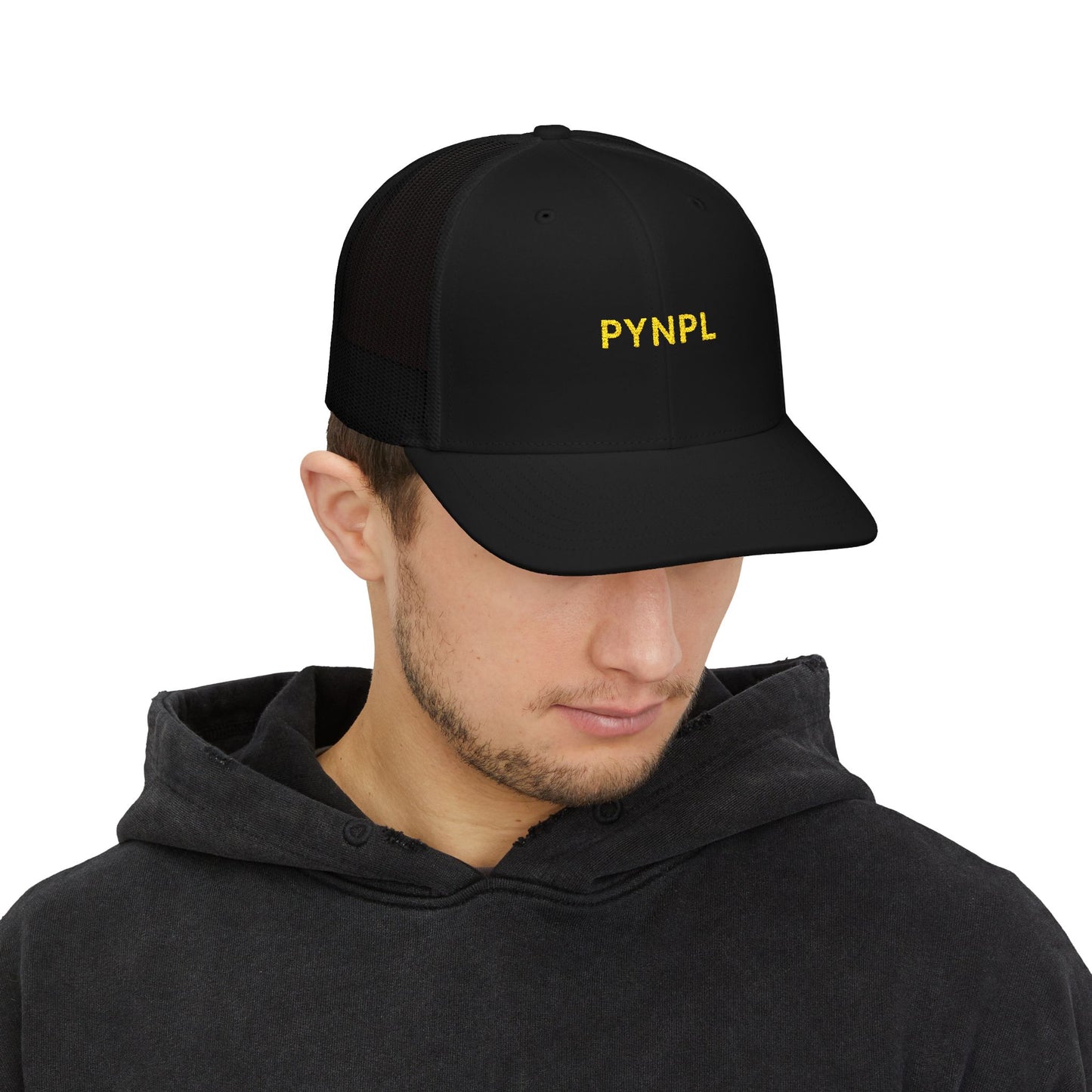 PYNPL Signature Embroidered Snapback Trucker Cap